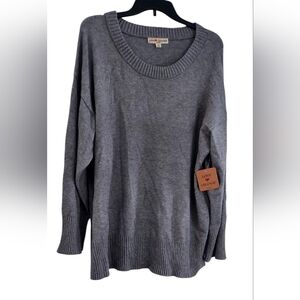 Love Change Italy Women's Gray Crewneck Sweater